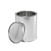 1 Gallon (gal) Capacity Unlined Tin Can with No Ears/Bail, with Plug - 1001QNP