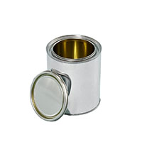 1 Quart Gold Lined Tin Can with No Plug, Bulk Pallet - 1104AGB & 1104ACG