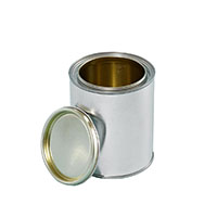 1 Pint Gold Lined Tin Can with Plug - 1108AG