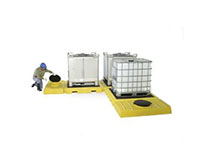 Ultra-Modular Intermediate Bulk Container (IBC) Spill Pallet with 3-Tank Indoor Model - SC1126