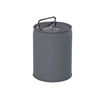 1 Gallon (gal) Capacity Gray, 24 Gauge Metal Tight Head Pail with Rust Inhibitor Lining - 2302