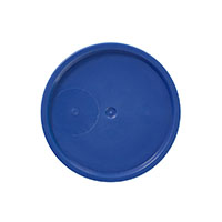 3.5 to 6 Gallon (gal) Capacity Blue Plastic Round Open Head Pail with Gasket - 3064ETBL