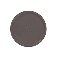 3.5 to 6 Gallon (gal) Capacity Brown Plastic Round Open Head Pail with Gasket - 3064ETBR