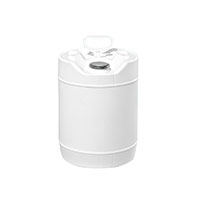 5 Gallon (gal) Capacity White Plastic Round Tight Head Pail - 3101