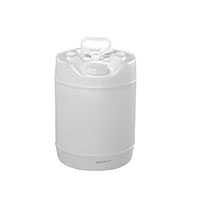 5 Gallon (gal) Capacity Natural Plastic Round Tight Head Pail with 70 Millimeter (mm) Opening - 31026