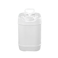 5 Gallon (gal) Capacity Natural Plastic Square Tight Head Pail with 70 Millimeter (mm) Opening - 3111