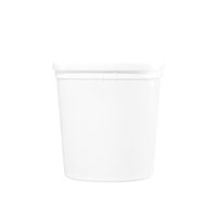 85 Ounce (oz) Capacity White Plastic Bucket - 3340 & 3340L