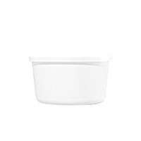 43 Ounce (oz) Capacity White Plastic Lid & Tub - 3343 & 3343WL