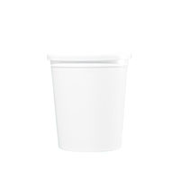 32 Ounce (oz) Capacity White Plastic Bucket - 3364 & 3364L