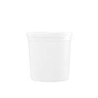 16 Ounce (oz) Capacity Natural Plastic Bucket - 3381 & 3381L