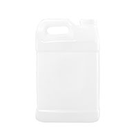 10 Liter Natural High-Density Polyethylene (HDPE), 63 Millimeter (mm), and 350 Gram F-Style Bottle - 3400