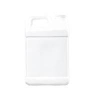 2.5 Gallon (gal) Capacity White High-Density Polyethylene (HDPE), 63 Millimeter (mm) Square Handleware Bottle - 3400W