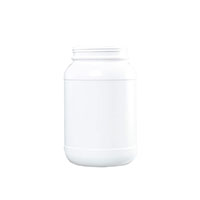 1 Gallon (gal) Capacity White High-Density Polyethylene (HDPE), 120 Millimeter (mm) Plastic Wide Mouth Bottle - 34120