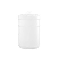 1 Gallon (gal) Capacity Natural High-Density Polyethylene (HDPE) Plastic Wide Mouth Bottle - 3450FTG