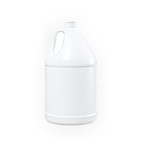 1 Gallon (gal) Capacity White High-Density Polyethylene (HDPE) Round Handleware Bottle - 3450W