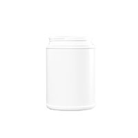 70 Ounce (oz) Capacity White High-Density Polyethylene (HDPE), 60 Each Case Pack Plastic Wide Mouth Bottle - 34927