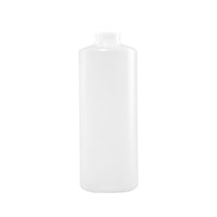 32 Ounce (oz) Capacity Natural High-Density Polyethylene (HDPE), 38-400 Neck Finish, and 144 Each Case Pack Plastic Cylinder Bottle - 3501N