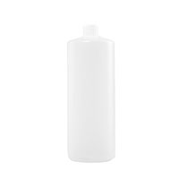 32 Ounce (oz) Capacity Natural High-Density Polyethylene (HDPE), 28-410 Neck Finish, and 138 Each Case Pack Plastic Cylinder Bottle - 3502T