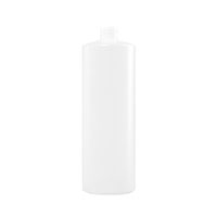 32 Ounce (oz) Capacity Natural High-Density Polyethylene (HDPE), 28-410 Neck Finish, and 66 Each Case Pack Plastic Cylinder Bottle - 3503