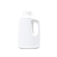 32 Ounce (oz) Capacity White High-Density Polyethylene (HDPE), 48 Millimeter (mm) Laundry Drainback Bottle - 3512