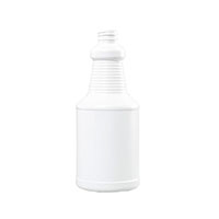 24 Ounce (oz) Capacity White High-Density Polyethylene (HDPE) Carafe/Decanter Bottle - 3530C