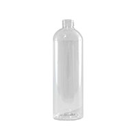 24 Ounce (oz) Capacity Clear Polyethylene Terephthalate (PET) Plastic Bullet Bottle - 3531PET