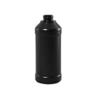 16 Ounce (oz) Capacity Brown Barrier Plastic Modern Round Bottle - 3541B