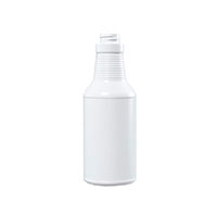 16 Ounce (oz) Capacity Blue-White High-Density Polyethylene (HDPE) Carafe/Decanter Bottle - 3541BW