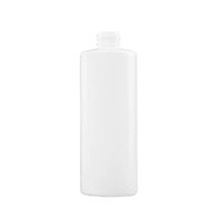 16 Ounce (oz) Capacity Natural High-Density Polyethylene (HDPE), 28-410 Neck Finish Plastic Cylinder Bottle - 3543HGT