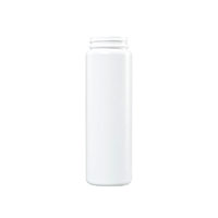 16 Ounce (oz) Capacity White High-Density Polyethylene (HDPE), 53-400 Neck Finish Plastic Cylinder Bottle - 3550W