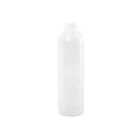 8 Ounce (oz) Capacity Natural High-Density Polyethylene (HDPE) Plastic Bullet Bottle - 3560B