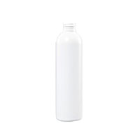 8 Ounce (oz) Capacity White High-Density Polyethylene (HDPE) Plastic Bullet Bottle - 3560BW