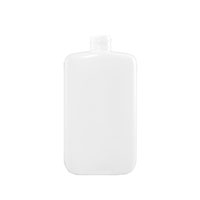 8 Ounce (oz) Capacity Natural High-Density Polyethylene (HDPE) Plastic Oval Bottle - 3560SSP