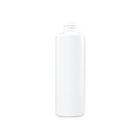 8 Ounce (oz) Capacity White High-Density Polyethylene (HDPE) Plastic Cylinder Bottle - 3560W