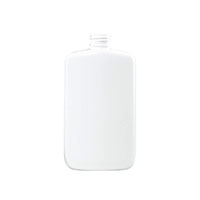 8 Ounce (oz) Capacity White High-Density Polyethylene (HDPE) Plastic Oval Bottle - 3560WSSO