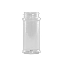 8.4 Ounce (oz) Capacity Clear Polyethylene Terephthalate (PET) Plastic Spice Jar - 3569TIM