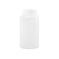 120 Cubic Centimeter (cm³) Capacity Natural High-Density Polyethylene (HDPE) Plastic Packer Bottle - 3574