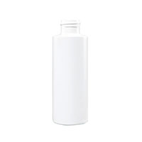 4 Ounce (oz) Capacity White High-Density Polyethylene (HDPE) Plastic Cylinder Bottle - 35804W