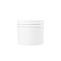 3 Ounce (oz) Capacity Natural Styrene Plastic Facial Jar - 3583PW