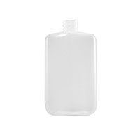 4 Ounce (oz) Capacity Natural Low-Density Polyethylene (LDPE) Plastic Oval Bottle - 3586