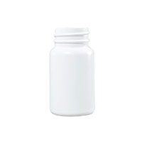 60 Cubic Centimeter (cm³) Capacity White High-Density Polyethylene (HDPE) Plastic Packer Bottle - 359461W