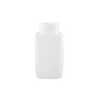 125 Cubic Centimeter (cm³) Capacity Natural High-Density Polyethylene (HDPE) Plastic Oblong Bottle - 3596