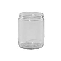 16 Ounce (oz), 82 Millimeter (mm) T-O Flint Straight Sided Jar - 3814