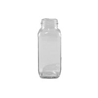 16 Ounce (oz) Capacity Flint French Square Jar - 3881FSQ