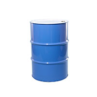 55 Gallon (gal) Capacity Blue and Gray, Unlined x 1.5 Steel Tight Head Drum - 4001BLT