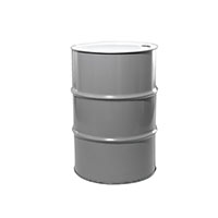 55 Gallon (gal) Capacity Blue and Gray, Unlined x 1.5 Steel Tight Head Drum - 4001GRT