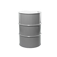 55 Gallon (gal) Capacity Gray, Unlined Steel Tight Head Drum with Steel Center Bung - 4001GRTH