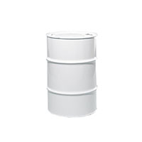 30 Gallon (gal) Capacity White, Unlined Steel Tight Head Drum - 4010W