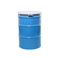 55 Gallon (gal) Capacity Blue, Unlined Steel Open Head Drum - 4030BLT