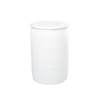 55 Gallon (gal) Capacity Natural Plastic Tight Head Drum - 4200N